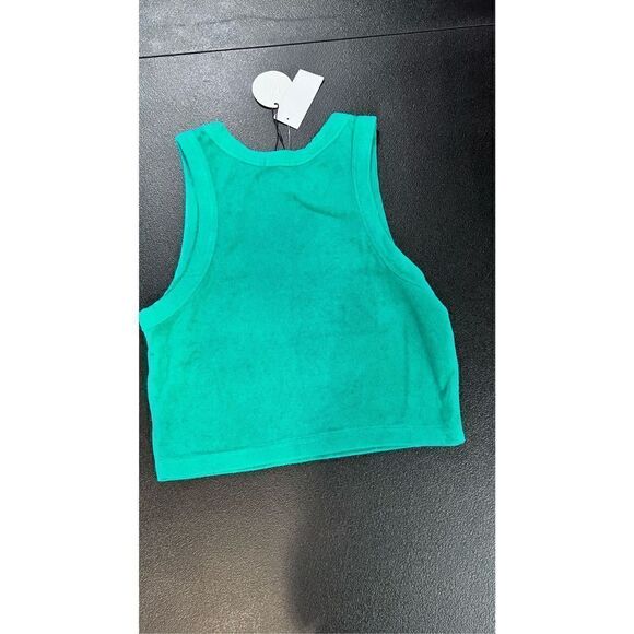 NIA LUCERNE TERRY TANK GREEN SIZE L P1-72 NEW - Picture 7 of 10